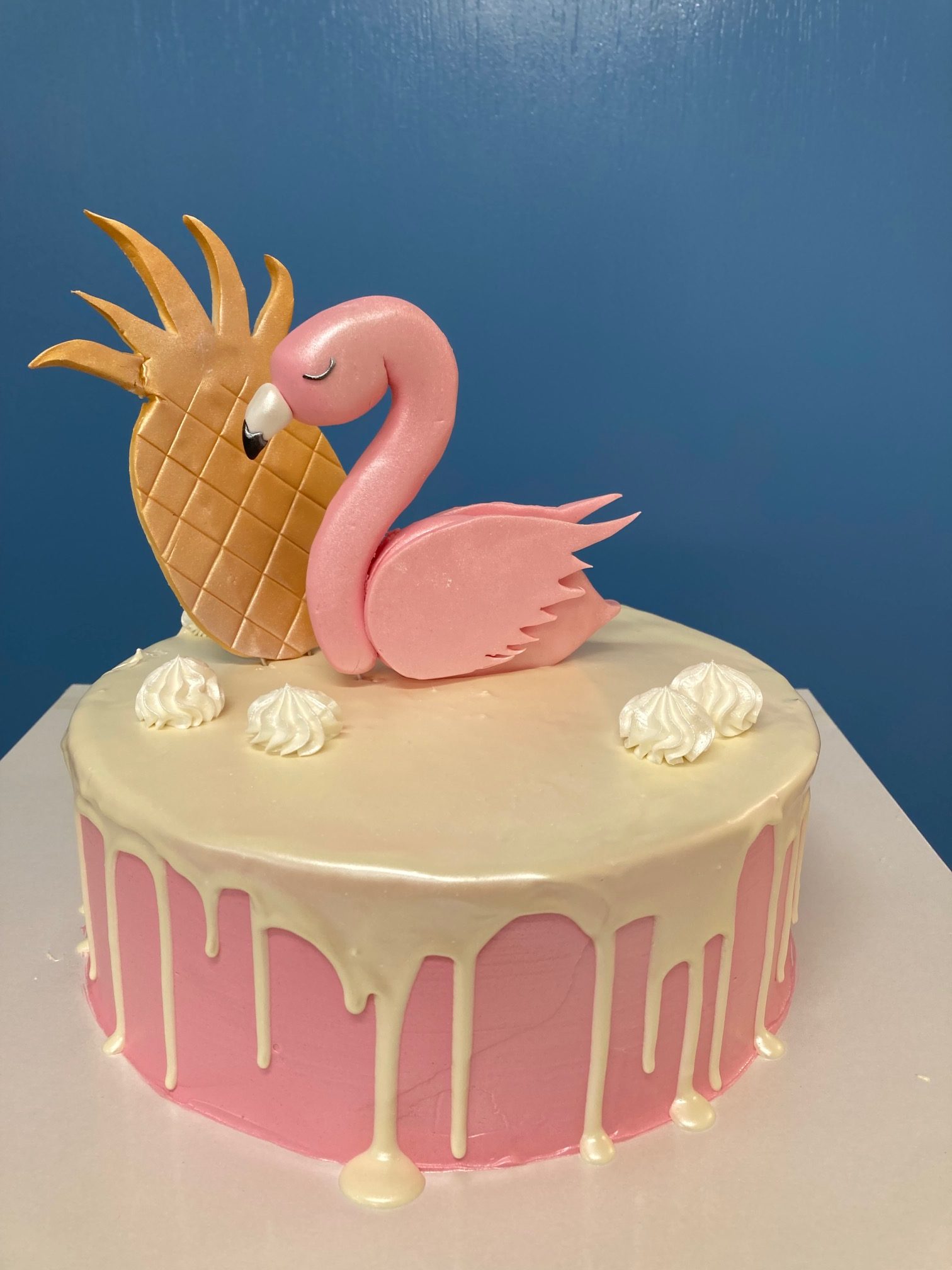 Torta flamingo, ananas, pink, roza (251)