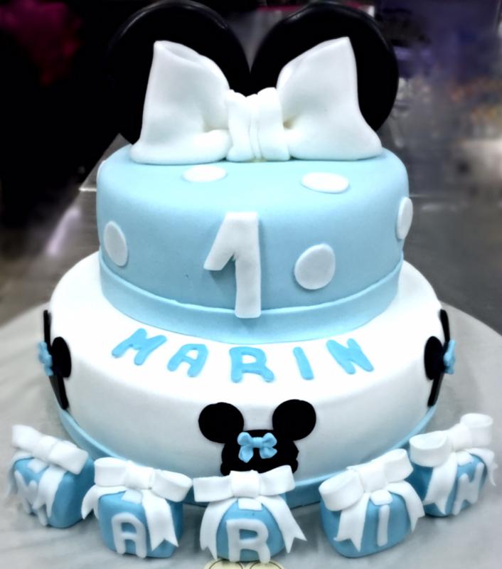 Torta mini mouse, plava, blue 9 (259)