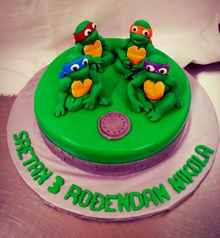 Torta ninđa kornjače, ninja turtles (150)