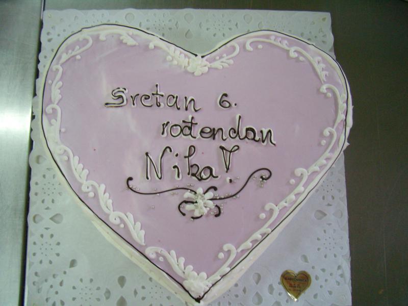Torta u obliku srca, pink, roza (115)