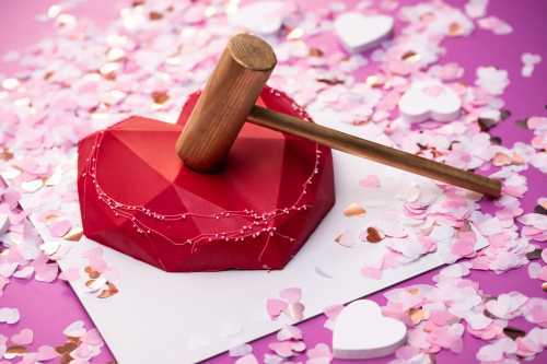 The LOVE box chocolate heart