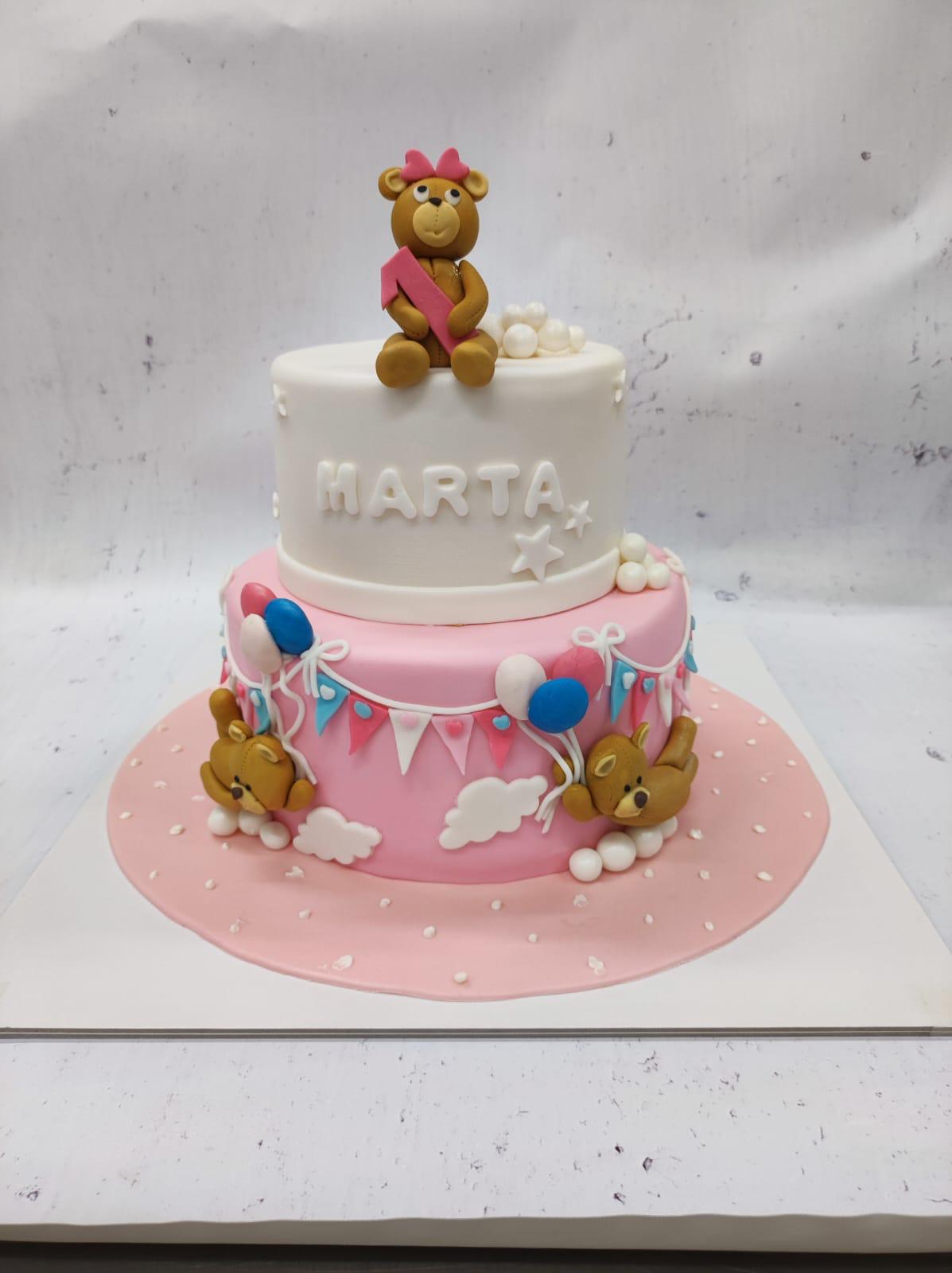 Torta medeki, baloni, zastavice (685)