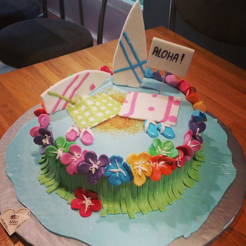 Hawaii torta, surfanje,palme (26)