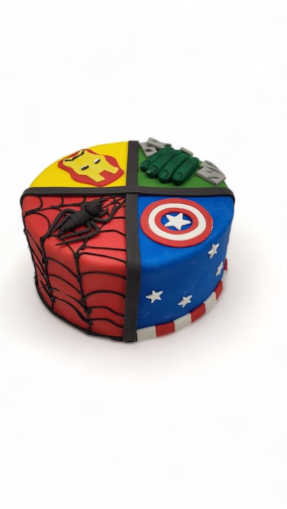 Marvel cake ( spiderman, captain america) (47)
