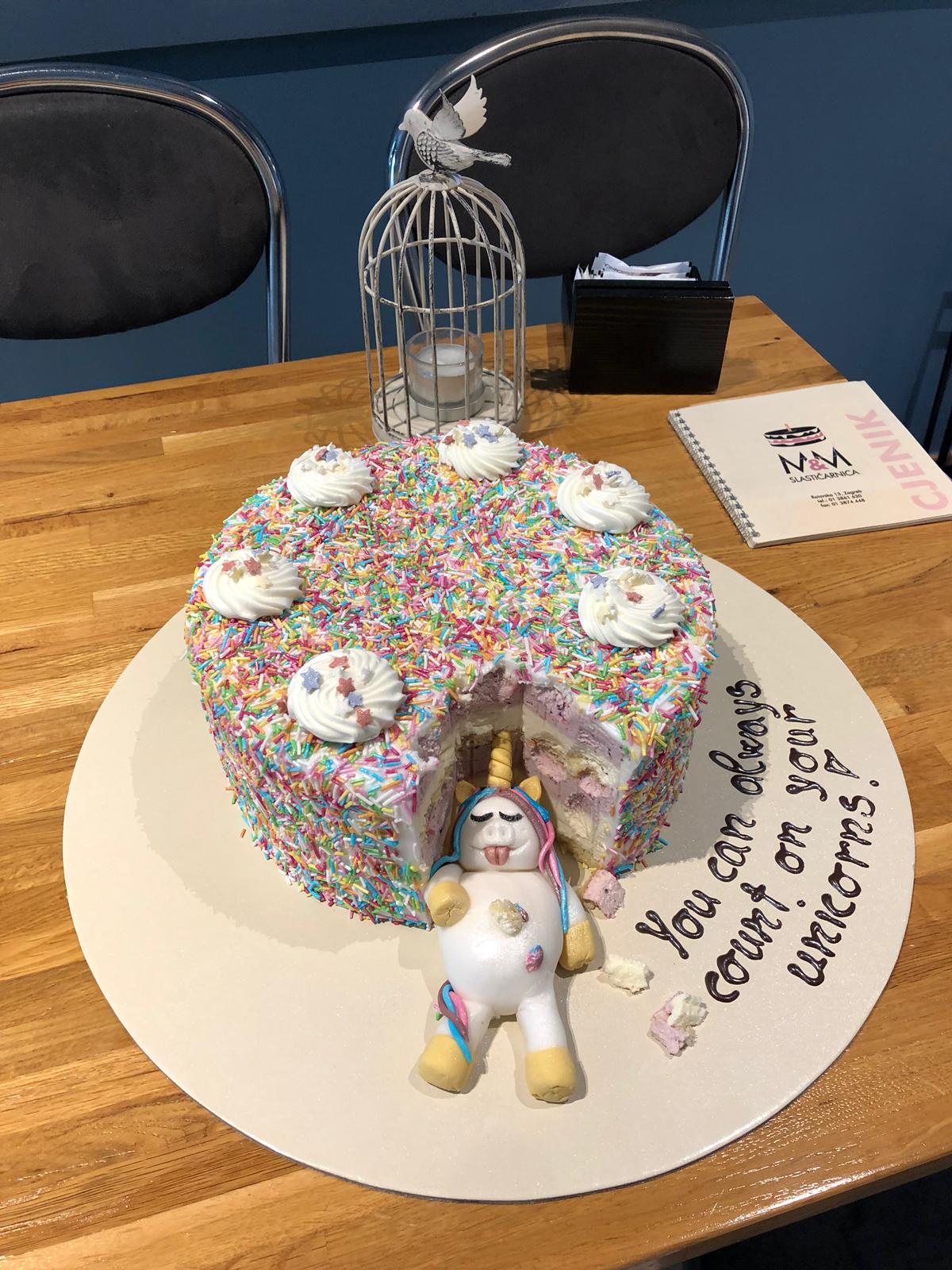 Torta za djevojačku jedorog, unicorn (395)