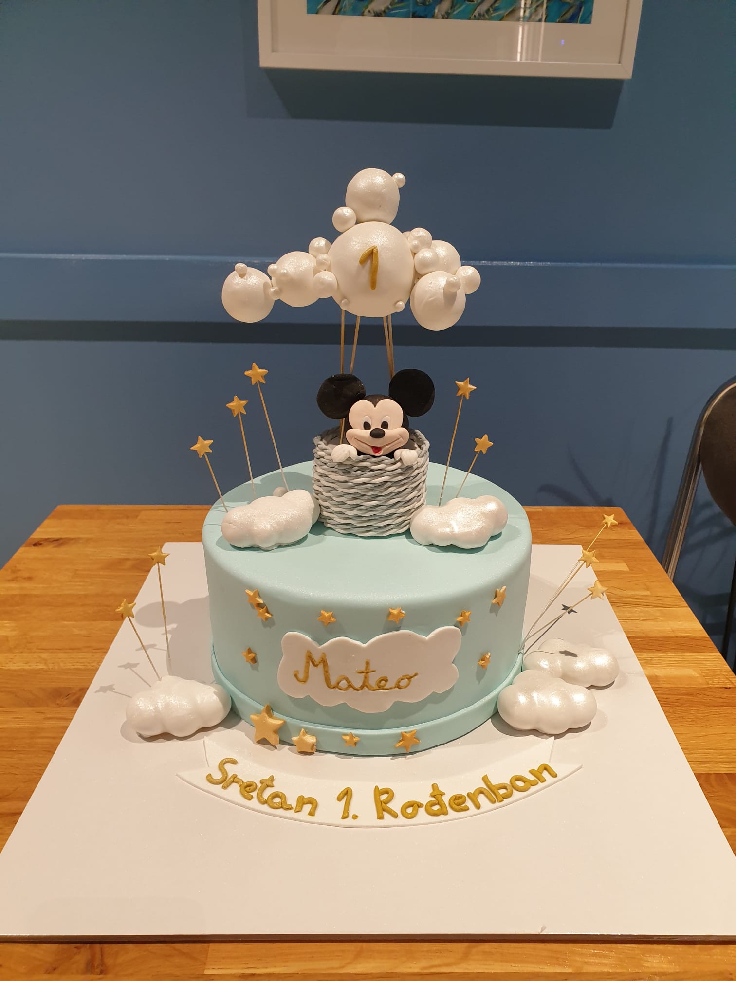 Torta Mickey Mouse, balon (606)