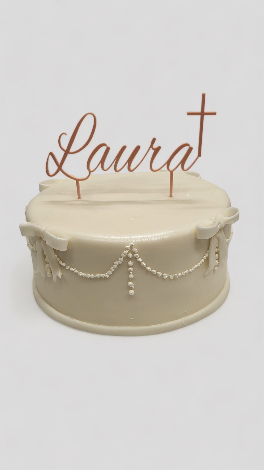 Torta za krštenje, pričest ili krizmu, bijela (124)