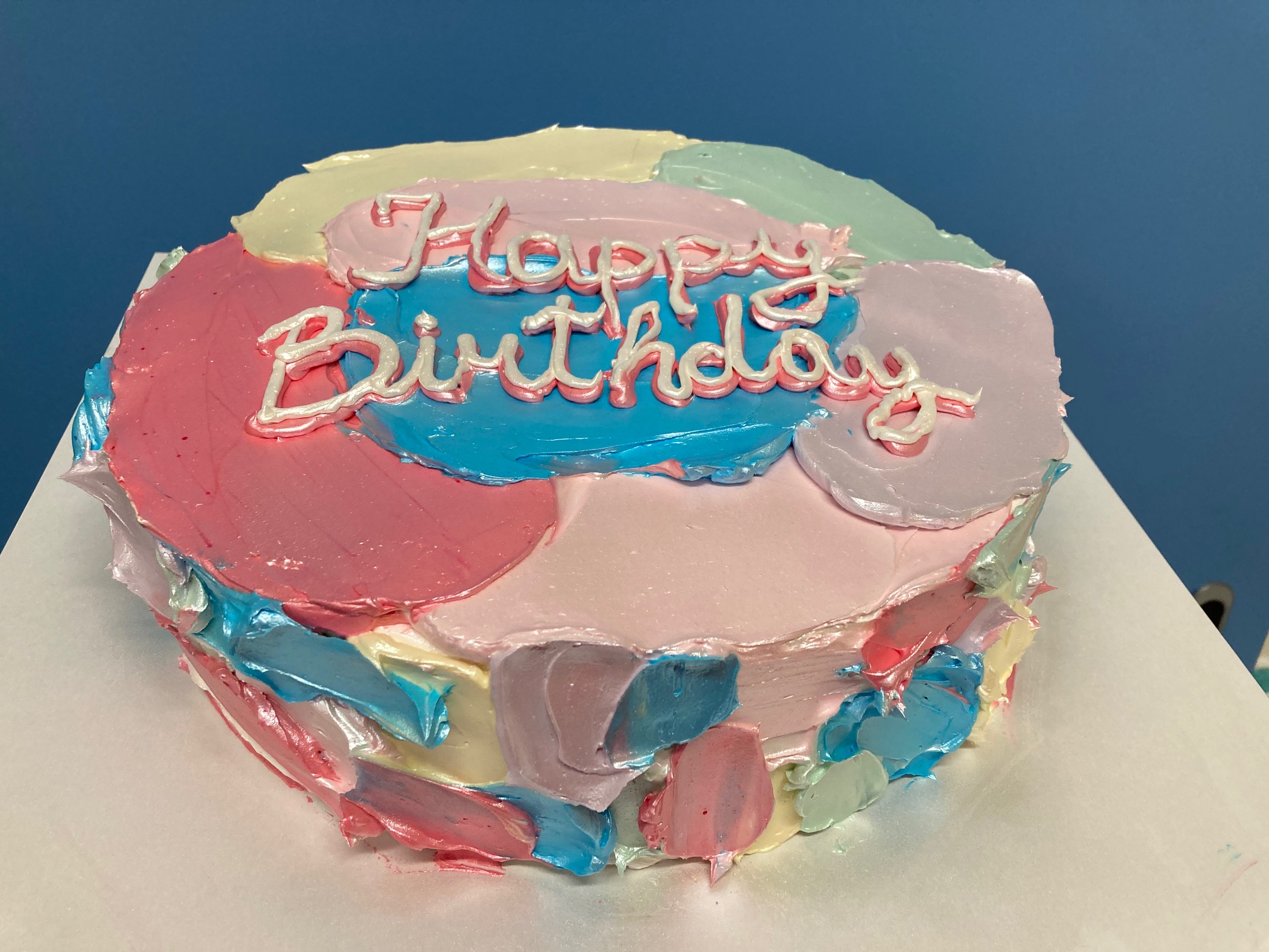 Torta raznih boja, pastelne boje, rođendan (255)