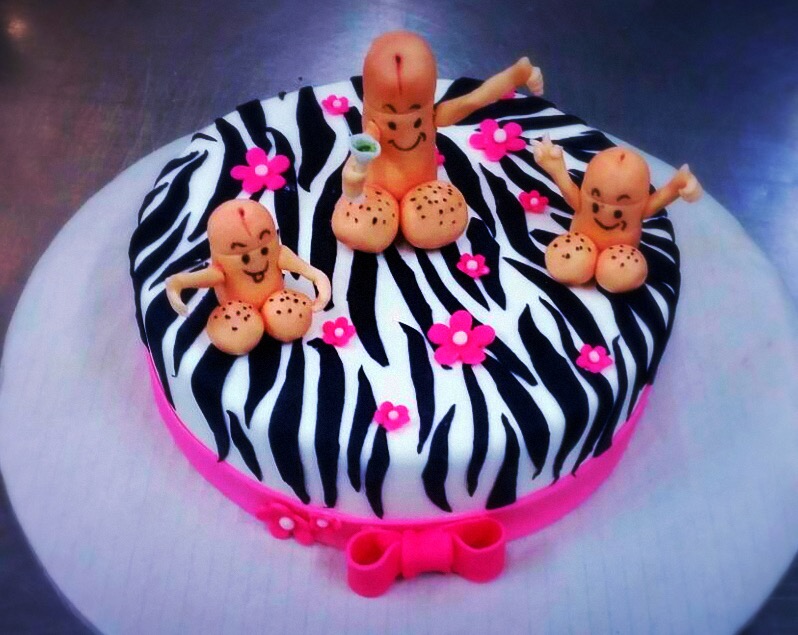 Torta za djevojačku, zebra uzorak (402)