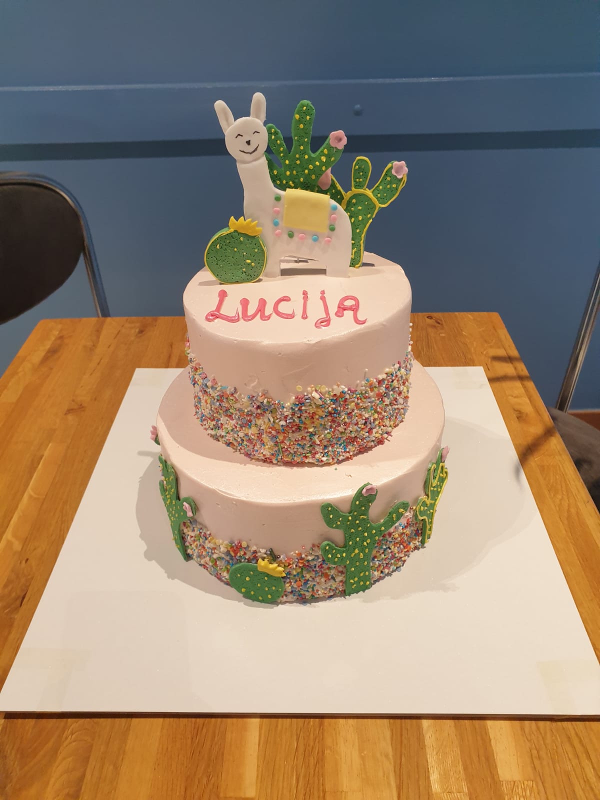 Torta kaktusi, ljama (119)