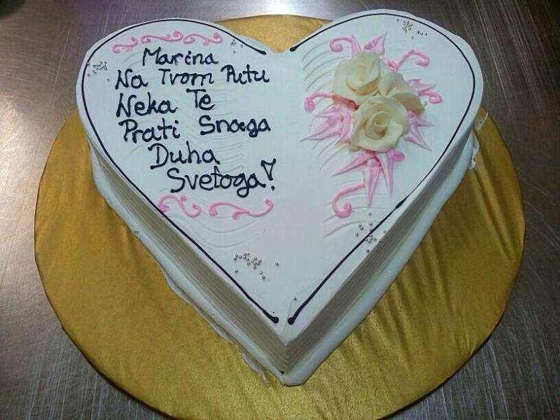 Torta za krizmu, srce (542)