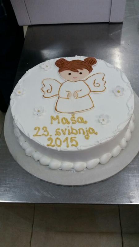 Torta sa anđelom za krštenje, pričest (454)