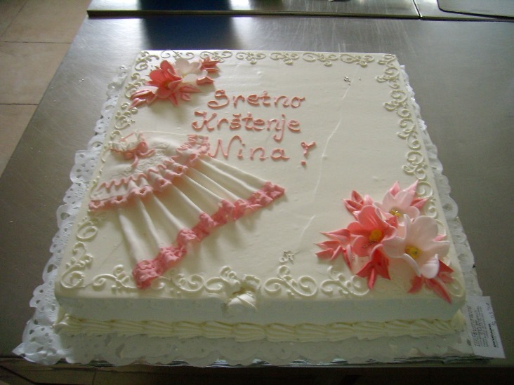 Torta za krštenje sa haljinicom (493)