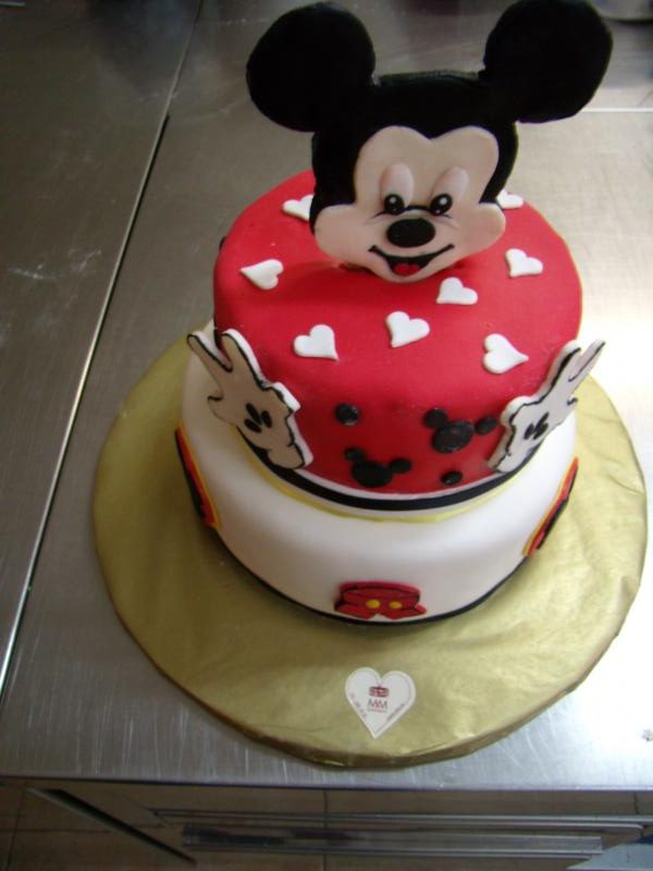 Torta miki mouse, crvena, red, dva kata (130)