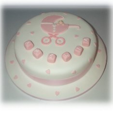 Torta za krštenje sa koljevkom, kolicima (479)